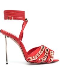 HARDOT - 120Mm Chain-Link Detail Sandals - Lyst