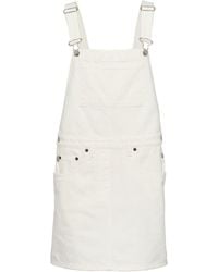 Prada - Denim Overall Mini-dress - Lyst