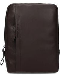 Piquadro - Sacoche En Cuir - Lyst