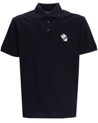 Emporio Armani - Jersey Poloshirt Met Logopatch - Lyst