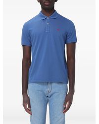 Brooksfield - Logo-Embroidered Cotton Polo Shirt - Lyst