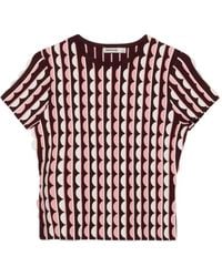 Jonathan Simkhai - T-Shirt Kendra À Bords Festonnés - Lyst