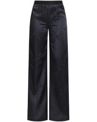 forte_forte - Patterned-Jacquard Wide-Leg Trousers - Lyst