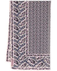 Isabel Marant - Graphic-print Cotton-blend Scarf - Lyst