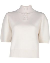Brandon Maxwell - Kinley Short-Sleeve Sweater - Lyst