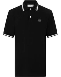 Philipp Plein - Logo-Plaque Tipped Polo Shirt - Lyst
