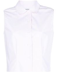 Thom Browne - Cotton Sleeveless Shirt - Lyst