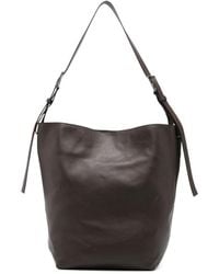 P.A.R.O.S.H. - Buckle Leather Tote Bag - Lyst