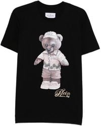 Philipp Plein - Katoenen T-Shirt Met Teddybeerprint - Lyst