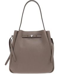 Tory Burch - Romy Large Leather Bucket Bag - Lyst
