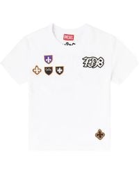 DIESEL - T-Ila-Cp Appliqué T-Shirt - Lyst