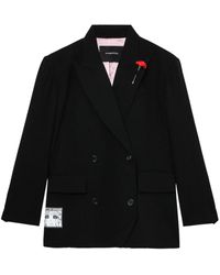 Pushbutton - Double-breasted Wool Blazer - Lyst