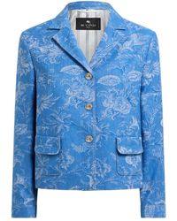 Etro - Chaqueta con motivo floral en jacquard - Lyst