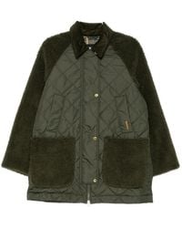 Barbour - Barden Quilted Fleece And Shell Jacket - Lyst