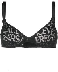 Versace - Allover Mesh Underwire Bra - Lyst