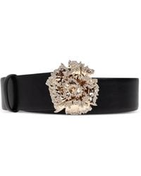 McQueen - Gürtel mit floraler Schnalle - Lyst