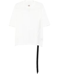 Rick Owens - Walrus Asymmetrical-Hem Organic-Cotton T-Shirt - Lyst