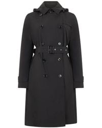Moorer - Rolita-Stp Double-Breasted Hooded Trench Coat - Lyst