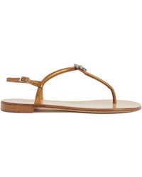 Giuseppe Zanotti - Geltrude Crystal-Flower Sandals - Lyst