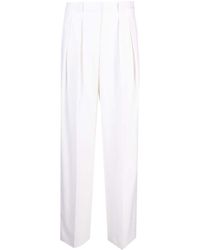 Theory - High-waist Pleated Tailored Trousers - Lyst