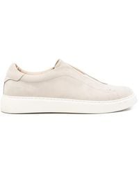 Eleventy - Slip-On Leather Sneakers - Lyst