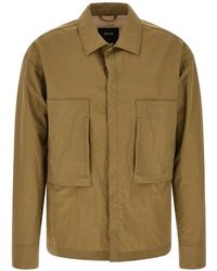 Laminar - Hidden-Button Shirt Jacket - Lyst