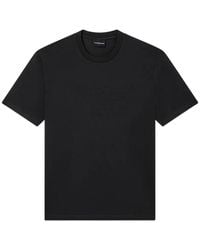 Emporio Armani - Textured Finish T-Shirt - Lyst