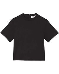 Proenza Schouler - Scuba Cropped Jersey T-Shirt - Lyst