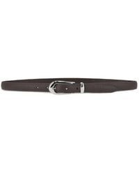 Orciani - Soft Pebbled-Leather Belt - Lyst