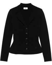 Elisabetta Franchi - Button-Fastening Fitted Jacket - Lyst