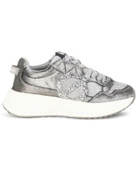 No Name - Carter Glitter-Logo Metallic Sneakers - Lyst