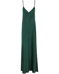 Antonelli - Spaghetti Strap V-Neck Maxi Dress - Lyst