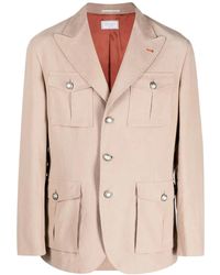 Brunello Cucinelli - Single-Breasted Linen Blazer - Lyst