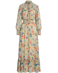Polo Ralph Lauren - Georgette-Kleid mit Blumen-Print - Lyst