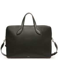 Bally - Combination-lock Leather Laptop Bag - Lyst
