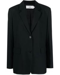 Closed - Wool Blend Single-Breasted Jacket - Lyst