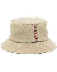 Paul Smith - Striped Linen Bucket Hat - Lyst