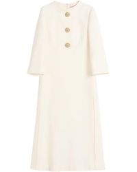 Valentino Garavani - Midi Crepe Couture Dress - Lyst