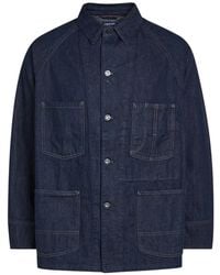 Blue Blue Japan - Contrast-Stitch Denim Jacket - Lyst