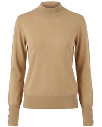 Patrizia Pepe - Embellished High-Neck Sweater - Lyst