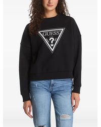 Guess - Python Triangle Logo-Print Sweatshirt - Lyst
