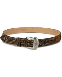 Stetson - Ceinture En Poils De Veau En Relief - Lyst