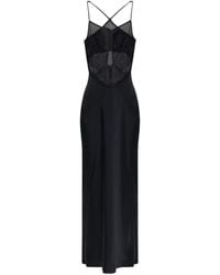 IRO - Lace-Insert Midi Slip Dress - Lyst