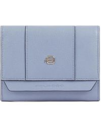 Piquadro - Trifold Leather Wallet - Lyst