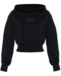 Versace Jeans Couture - Felpa Con Logo E Cappuccio - Lyst