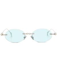 Kuboraum - Frameless Oval-Frame Sunglasses - Lyst