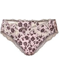 Twinset - Brazilian Briefs With Floral Print - Lyst
