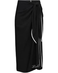 KARL LAGERFELD - Logo-Detail Pareo - Lyst