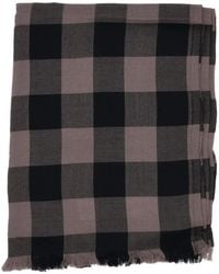 Rick Owens - Checked-Pattern Scarf - Lyst