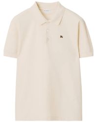 Burberry - Metal Ekd Cotton Polo Shirt - Lyst